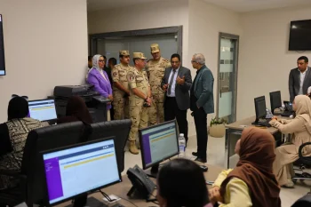 المستشار العسكري لمحافظة الإسكندرية يتابع منظومة إدارة الأزمات والطوارئ بشركة الصرف الصحي