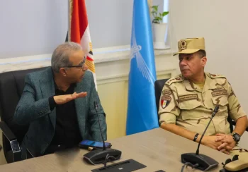 المستشار العسكري لمحافظة الإسكندرية يتابع منظومة إدارة الأزمات والطوارئ بشركة الصرف الصحي