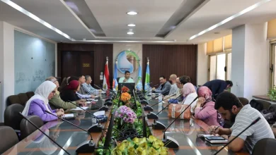 بالتعاون مع الوكالة الألمانية GIZ رئيس شركة الصرف الصحي بالإسكندرية يعقد اجتماعًا  لتطوير أداء قطاعات الشركة