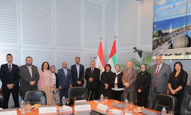 بحث آفاق التعاون الأكاديمي والبحثي بين مكتبة الإسكندرية وجامعة الدراسات العالمية بالشارقة