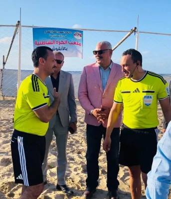 تصفيات بطولة كأس الأمم الأفريقية لكرة القدم الشاطئية على شاطئ الأنفوشي المميز
