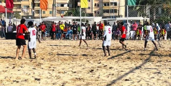 تصفيات بطولة كأس الأمم الأفريقية لكرة القدم الشاطئية على شاطئ الأنفوشي المميز