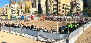 تصفيات بطولة كأس الأمم الأفريقية لكرة القدم الشاطئية على شاطئ الأنفوشي المميز