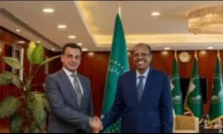 رئيس مفوضية الاتحاد الأفريقي يبحث مع السفير المصري القضايا الإقليمية