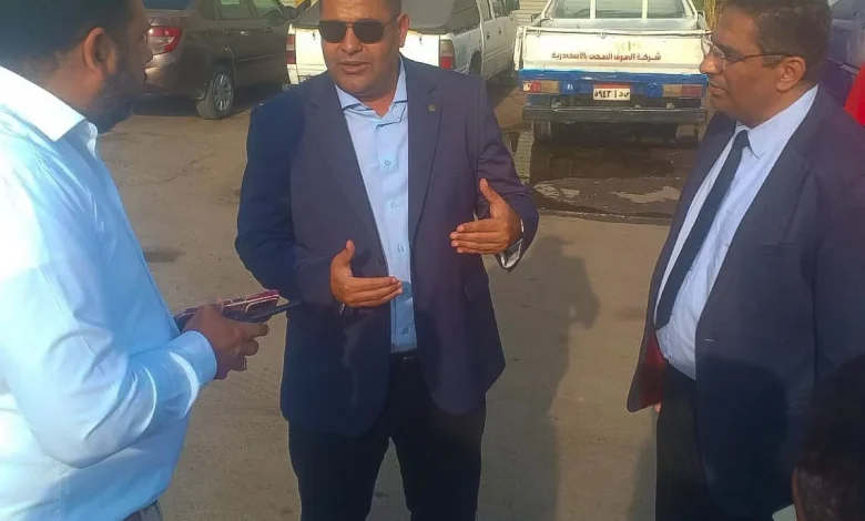 في أولى جولاته الميدانية رئيس شركة الصرف الصحي بالإسكندرية يتفقد محطة التنقية الشرقية وإدارة الطوارئ