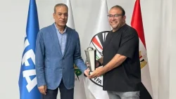 منتخب الشباب مواليد 2007 يسلم كأس بطولة شمال أفريقيا لاتحاد الكرة بعد تتويجه المستحق