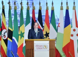 كلمة الرئيس السيسى بالجلسة الإفتتاحية للإجتماع التنسيقي الثامن لمنتصف العام للإتحاد الأفريقي.