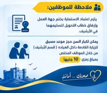 محافظ الإسكندرية الحجز الإلكتروني المسبق بعيادات التأمين الصحي خطوة مهمة لتيسير حصول المواطنين على الخدمات الطبية
