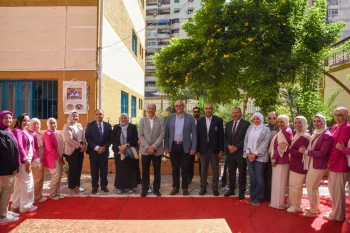 محافظ الإسكندرية يتابع سير الحملة القومية للتطعيم ضد الحصبة الألمانية بمدرسة عزيز اباظة الابتدائية