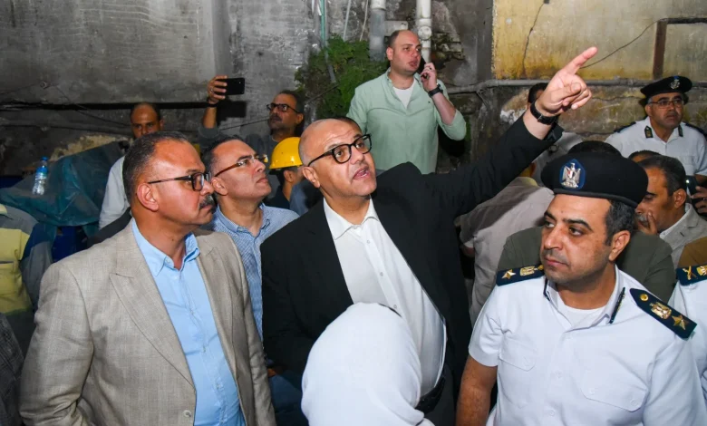 محافظ الإسكندرية يوجّه بتشكيل لجنة هندسية لمعاينة موقع العقار المنهار والعقارات المحيطة