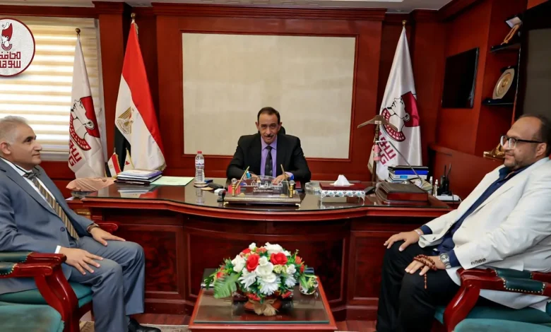محافظ سوهاج يستقبل رئيس شركة مياه الشرب والصرف الصحي الجديد