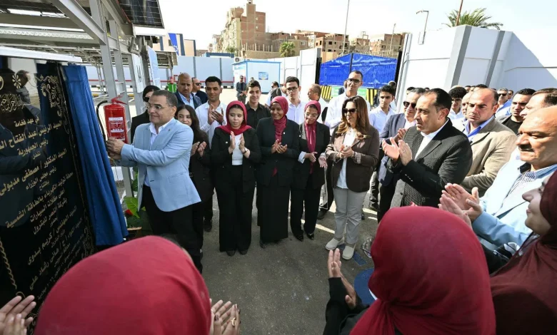 مدبولي يفتتح محطة للطاقة الشمسية بالنصر للبترول في السويس بقدرة 1.2 ميجاوات