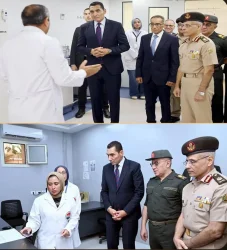 مركز البحوث الطبية والطب التجديدي للقوات المسلحة يستقبل وزير الشباب والرياضة.