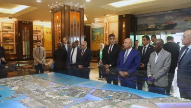  ميناء الإسكندرية وزيرا النقل المصري والتنزانى في جولة تفقدية ومباحثات للتعزيز التعاون المشترك