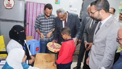 نائب محافظ سوهاج يتابع بدء فعاليات الحملة القومية للتطعيم ضد الحصبة والحصبة الألمانية
