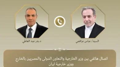 وزير الخارجية يبحث مع نظيره الإيراني مستجدات المنطقة وجهود التهدئة